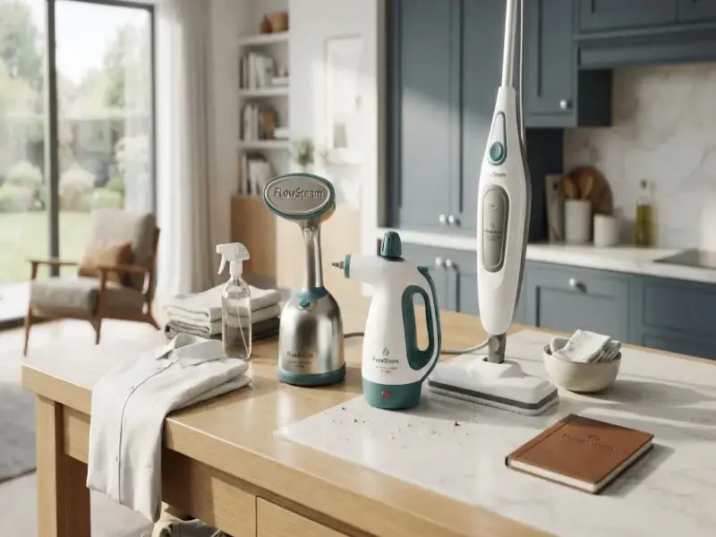 FlowSteam Professional Steam Cleaners Compact Units Accessories and Bundles